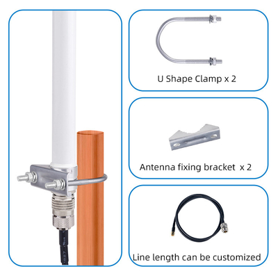 N Male OMNI Directional Fiberglass GSM 3G 4G Lte Antenna 1710MHz-2690MHz 20W