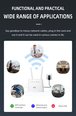 7.09 X 4.92 X 1.18 In WiFi LTE Router for Fast and Secure Internet Connection