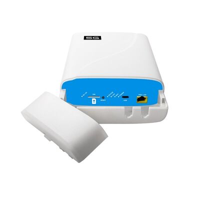 DC 12V 1A Power Supply 5G WiFi Router Featuring 600Mbps Transmission Rate and 2 External Antennas for Data Transmission