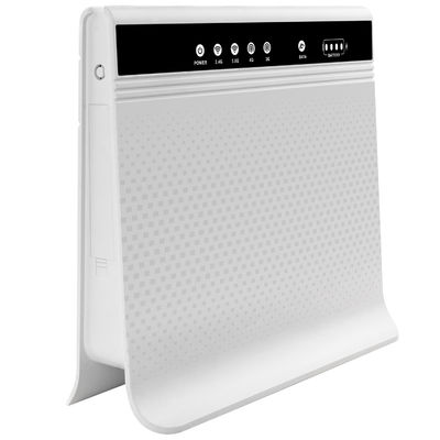 White Mobile WiFi LTE Router Dual Frequency Band 4G LTE Router With Battery