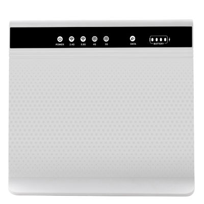 White Mobile WiFi LTE Router Dual Frequency Band 4G LTE Router With Battery