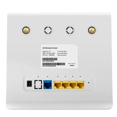 White Mobile WiFi LTE Router Dual Frequency Band 4G LTE Router With Battery